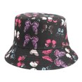 thumbnail image 1 of Mujeres y hombres al aire libre patrón de impresión de mariposa sombrero sombrero de pescador gorra para el sol Fridja  nalpqowj976, 1 of 6