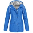 thumbnail image 1 of Abrigos largos de invierno para mujer, impermeables, resistentes a la lluvia, con capucha, resistentes al viento, para exteriores, tallas grandes, 1 of 6