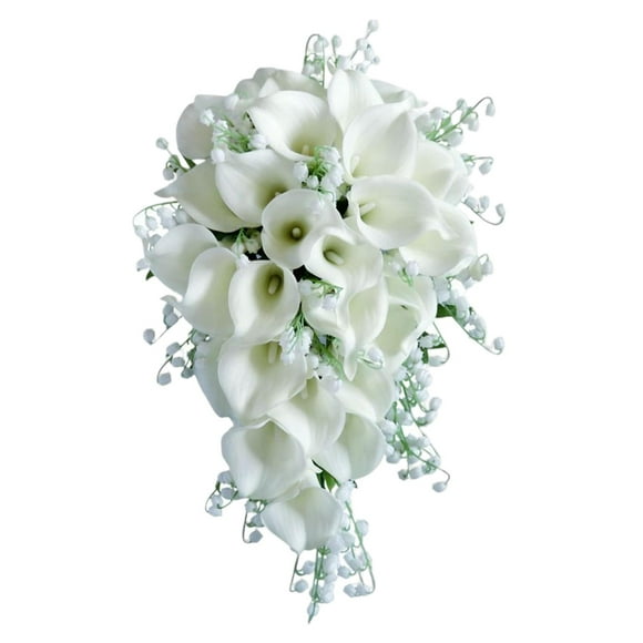Romantic Wedding Bouquets, Calla Bouquet, Handmade Bridesmaid Holding Flower, Artificial Flowers, for Wedding Ceremony Festival Anniversary