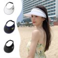 thumbnail image 2 of Kyusrd Summer Outdoor Patio Deals！Pure Color Sun-shading Sunscreen Empty Top Hat Outdoor Big Eaves Sun Hat, 2 of 7