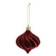 thumbnail image 4 of Set de adornos para árboles de Navidad Marrón Flocadas | Decoraciones cuelgantes de plástico navideñas | Pack de 12 | 6 cm de diámetro | Estilo Multidimensional Vintage Resistente al Desvanecimiento, 4 of 9