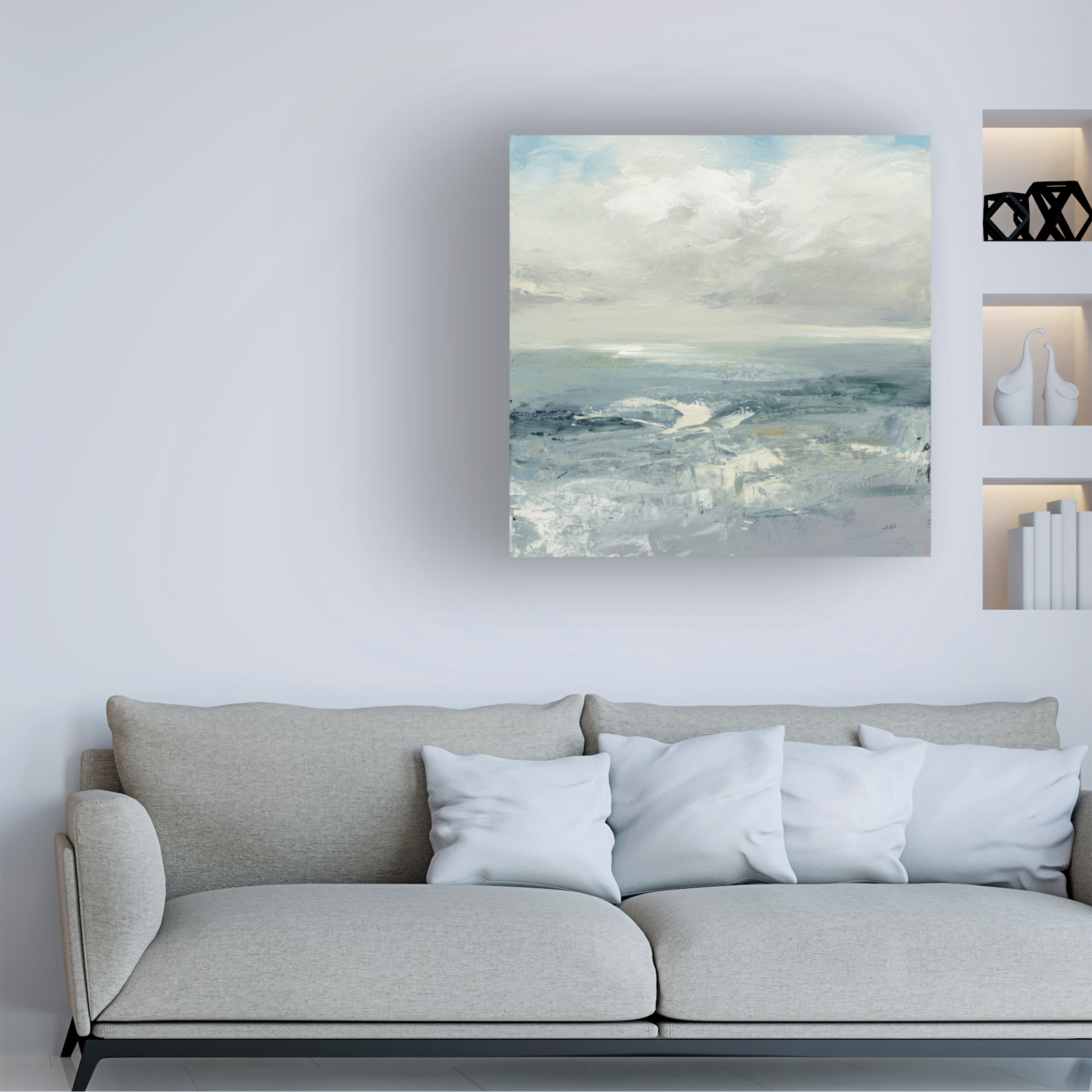 Trademark Fine Art 'Waves Abstract' Canvas Art by Julia Purinton