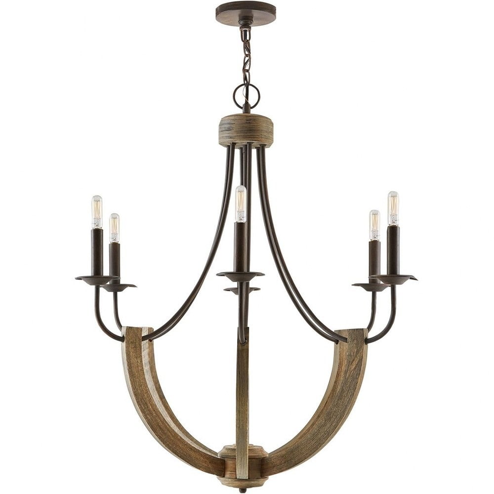 Capital Lighting - Tybee - Chandelier 6 Light Nordic Grey - in Industrial style