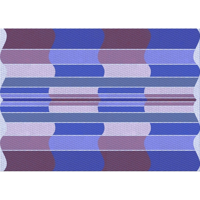 Ahgly Tapis Rectangulaire Lavable en Machine Intérieur Transitionnel Violet Améthyste Violet, 7 Pieds x 9 Pieds