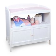 Delta - European-Style Changing Table with Doors, White