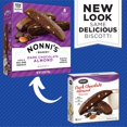 thumbnail image 2 of Nonnis Dark Chocolate Almond Biscotti Italian Cookies - 6 Boxes Dark Chocolate Cookies - Biscotti Individually Wrapped Cookies - Italian Biscotti Cookies W/Bittersweet Chocolate & Almonds - 6.88 Oz, 2 of 5