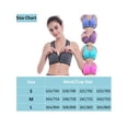 thumbnail image 2 of SAYFUT Women's Zipfront Seamless Padded Racerback Sports Bra Running Gym Yoga Fitness High Impack Tops Tank, 2 of 7