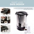 thumbnail image 6 of Alpha Living 100 Cups Electric Coffee Urn – Stainless Steel Large Capacity Electric Kettle Percolator Coffee Pot – Ideal Hot Beverage Dispenser for Catering, Hotels, Restaurants –Leak-Proof Tap, 6 of 8