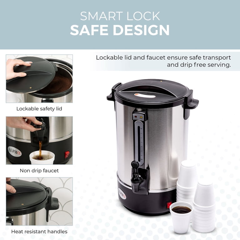 Alpha Living Electric Coffee Urn, 100-Cup photo 2