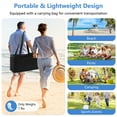 thumbnail image 6 of Resenkos 20 x 20 Feet Beach Canopy Tent with UPF50+ Sun Protection and Shovel-Blue， Easy Set up, Beach Tent Pop up Shade for Camping Trips, Fishing, Backyard Fun or Picnics, 6 of 8