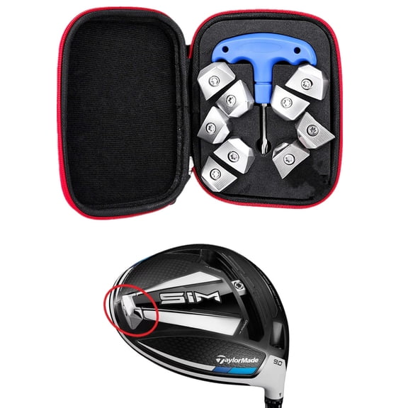 9pcs/Set Golf Weight Fit Taylormade SIM Driver Golf Club Head Back Weights 5-21g