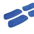 thumbnail image 1 of Tiras de purpurina coloridas debajo de los ojos Eyeblack | Fútbol Béisbol Softbol Fútbol | Ideal para adultos y niños | Abanicos para eventos deportivos Abanicos que animan - 2 pares / 4 tiras - Azul, 1 of 1