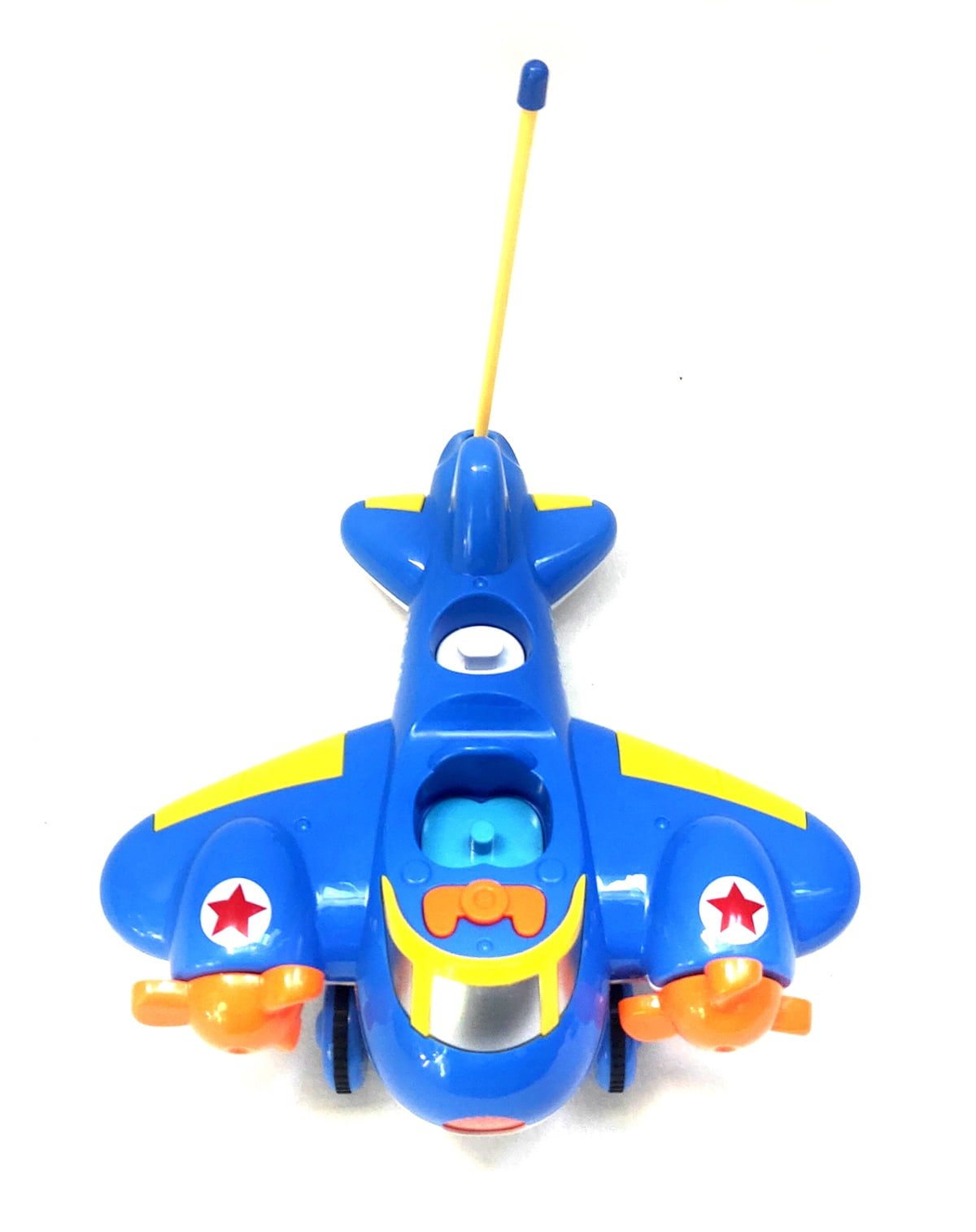 PlayWorld Gobbles of Giggles Cartoon RC Airplane for Kids - Blue
