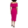 thumbnail image 2 of Badgley Mischka womens  Off-Shoulder Sheath Dress, 4, Purple, 2 of 3