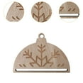 thumbnail image 6 of balikha 6Pcs Christmas Macrame Ornament Christmas Ornament Wall Hanging Semi Circle Crafts Xmas Tree Decor for Holiday Seasonal Decor Snowflake, 6 of 9