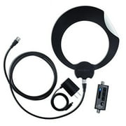 50 Mile Range Clearstream Eclipse Amplified Indoor HDTV Antenna, White & Black