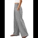thumbnail image 3 of Pantalones Palazzo de Cuadros para Mujer, Pantalones de Pijama de Cintura Alta y Pierna , Pantalones Casuales Bonitos con Bolsillos Negro M, 3 of 9