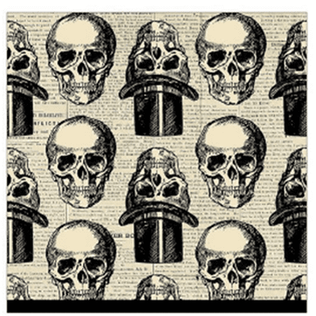 18CT LN SKULL