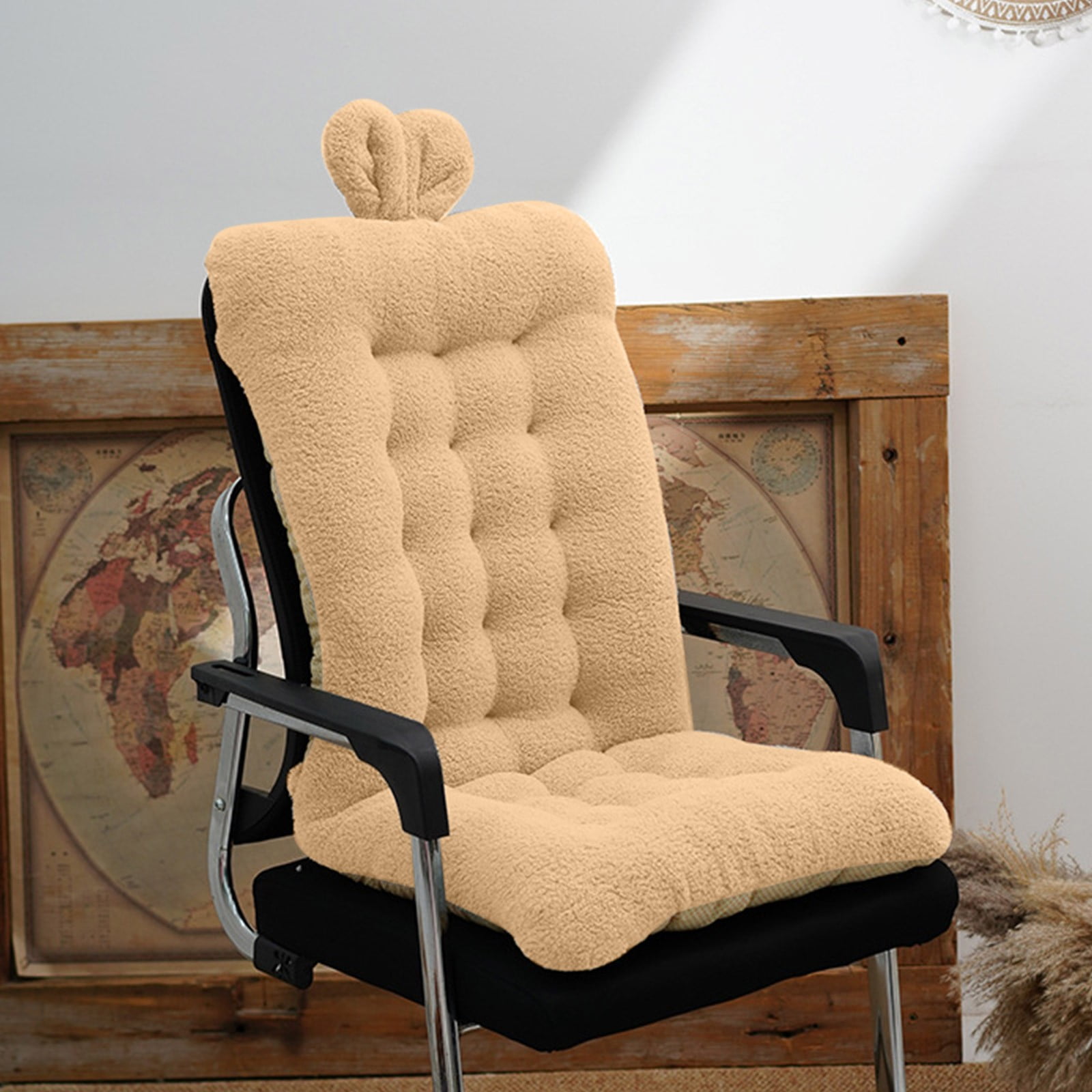 Hmgxay Memory Foam Rocking Chair Cushion, Outdoor Garden Chair Pads, Non-Slip Washable Sun Lounger Cushion, Comfortable Floor Seat Pillow(15.7x33.4 Inches)