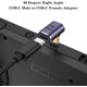 thumbnail image 2 of Adaptador USB C de 90 grados (paquete de 2), conector USB C macho a USB C hembra en ángulo recto para Steam Deck, Switch, MacBook Pro/Air, tableta, teléfono y otros dispositivos tipo C, 2 of 5