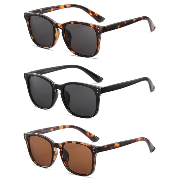 Lentes de Sol Polarizados NCLLCE para Mujer con Protección UV400 (Paquete de 3)