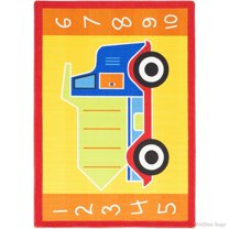Allstar Rugs Allstar Kids Big Truck Rug 6' 10" x 4' 11" 5' x 8' Kids & Tween