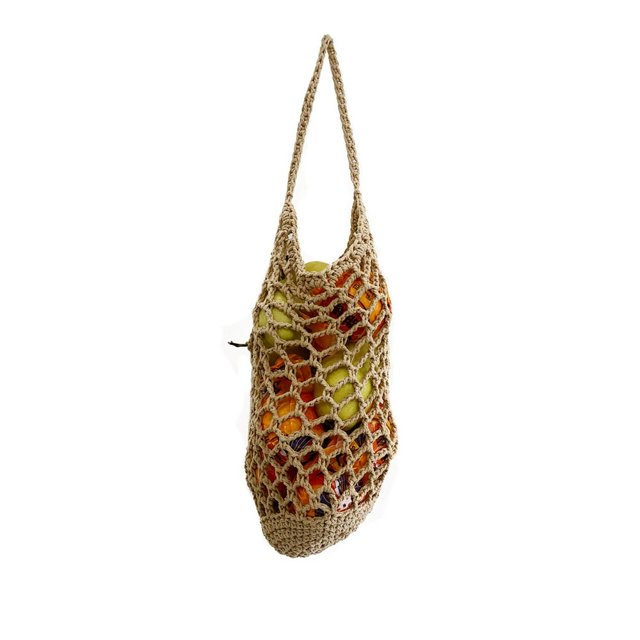 Vegetable Bag Hanging Reusable See-through Hollow Out Breathable Storage Large Capacity Ginger Ginger Fruit Storage Net Pouch Kitchen Stuff