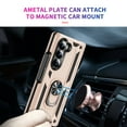 thumbnail image 7 of Dteck for Galaxy Z Fold 6 Case with Screen Protector, Hinge Protection Case with Rotating Ring Magnetic Kickstand, Hybrid Shockproof Rugged Case for Samsung Galaxy Z Fold 6 5G,Gold, 7 of 7