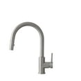 thumbnail image 1 of Stylish Modena Single-Handle Brushed Stainless Steel Pull Down Kitchen Faucet K-131S, 1 of 12