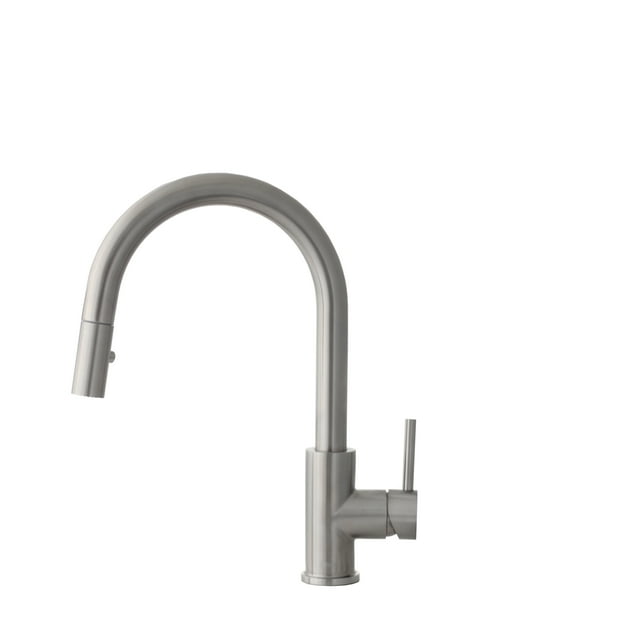 Stylish Modena Single-Handle Brushed Stainless Steel Pull Down Kitchen Faucet K-131S