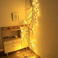 thumbnail image 2 of 96 LED Indoor Wall Tree Lights Willow Vine Light Artificial Plants Tree Branches Lights 8 Modes 6 FT Flexible Enchanted Christmas Decoration (Warm White), 2 of 9