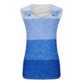 thumbnail image 4 of QUINDOS Tank Tops for Women Plus Size Exercise Blue Tank Summer T Shirts Round Neck Sleeveless Casual Loose Blouses Camisoles for Women, 4 of 4
