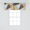thumbnail image 2 of Ambesonne Spring Window Valance with Rod Pocket, Flowers Colorful Geometric, 54" x 12", Pale Vermilion and Khaki, 2 of 2
