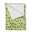 thumbnail image 2 of Vine Soft Flannel Fleece Throw Blanket, Creeper Flourishing Outdoors Image with Intermingled Tendrils Theme Hop Plant, Cozy Plush for Indoor and Outdoor Use, 60" x 80", Multicolor, by Ambesonne, 2 of 5
