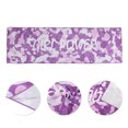 thumbnail image 3 of Unique Bargains 1 Pc Sports Towel Letter Quick Dry Towel Camouflage Purple, 3 of 5