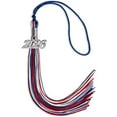 thumbnail image 6 of Endea Graduation Royal Blue/Red/White Mixed Color Graduation Tassel with Silver Date Drop, 6 of 10