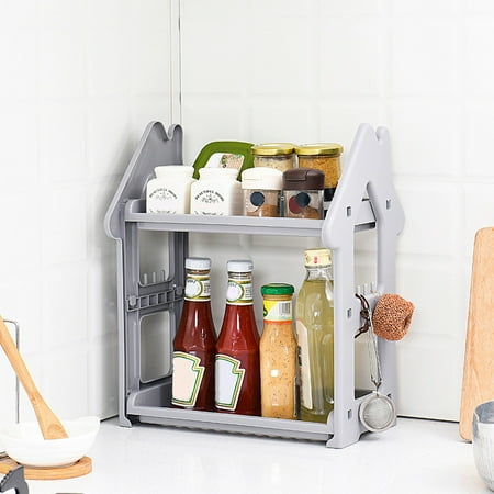 

Rong Yun Small House Rack Kitchen Countertop Two-layer Rack Desktop Storage Rack