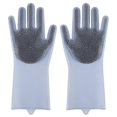 thumbnail image 1 of Esponja de silicona anticongelante para el hogar, práctica para lavar platos, limpieza de cocina, guantes de silicona, color gris, 1 of 5