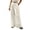 White, variant on Women Cotton Linen Wide Leg Pants, Boho Baggy Casual Palazzo Trousers with Pockets, Soft Breathable Lounge Daily Wear Yellow
