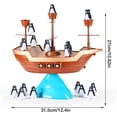 thumbnail image 4 of Pirate Ship Balance Game | Penguin Boat Stacking Game, Innovative Balance Children Toy Pirate Boat Toy Table Game For Kids, 4 of 5