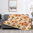 thumbnail image 2 of Yiaed Sunflowers Pumpkins And Autumn Leaves Print Blanket Throw Blanket Soft Cozy Flannel Blanket for Home Bed Sofa Couch Chair-40"x30", 2 of 6