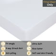 thumbnail image 2 of Haperlare Deep Pocket Fitted Sheet King Size 600-Thread-Count Cotton Comfort Fitted Sheet for Bedroom, White, 2 of 7