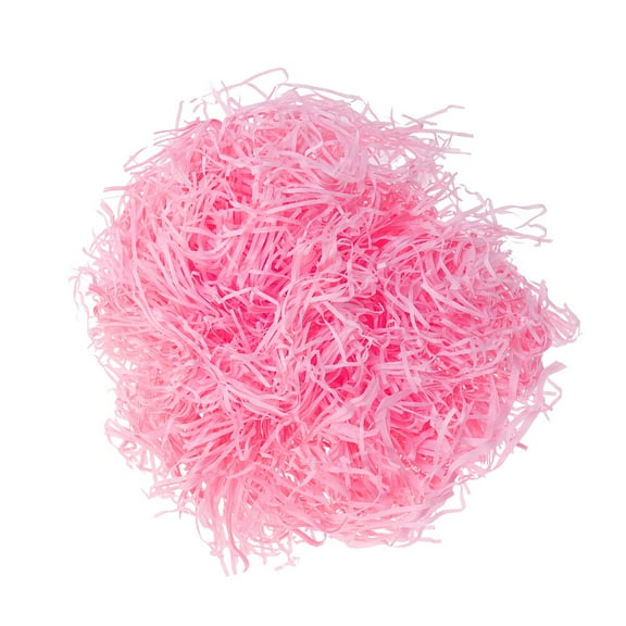 Sparsain 1 Pack Wedding Favor Box Filling Materials Gift Wrap Basket Filler Raffia Shredded Silk Packaging Box Accessories (Pink)