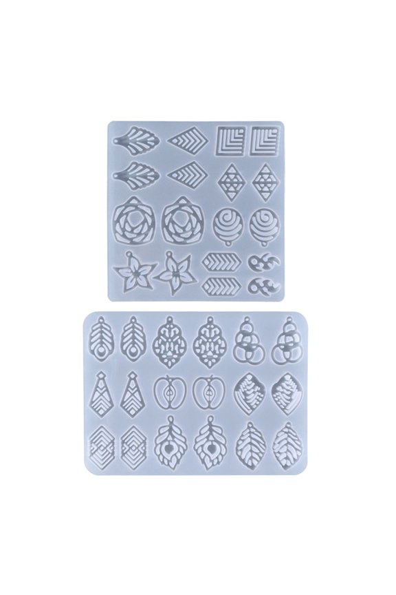Leaves Earrings Silicone Mold Resin Tray Mold Large Beauty Mold for DIY Craft