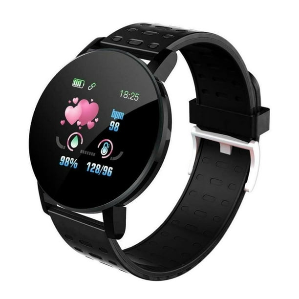 Reloj Smartwatch 119 Plus Contra Agua Oximetro Negro Generica 119 Plus Walmart en linea
