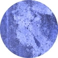 thumbnail image 1 of Ahgly Company Indoor Round Oriental Blue Industrial Area Rugs, 8' Round, 1 of 4