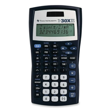 Texas Instruments TI30XIIS Dual Power Scientific Calculator - 2 Line(s) - LCD - Battery/Solar Powered - 6.1