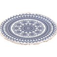 thumbnail image 1 of Injueey Alfombra de poliéster suave y segura, no tóxica, inodoro, hipoalergénica, exquisita alfombra artesanal Retro Suministros de limpieza para el hogar No.9, 1 of 6
