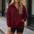 thumbnail image 6 of Womens Sweatshirt 1/4 Half Zip Pullover Casual Long Sleeve Lightweight Workout Sweatshirts Tops Y2k Winter Zip Up Jackets Oversized Tops Clothes 2026, 6 of 6