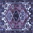 thumbnail image 1 of Ahgly Company Indoor Square Persian Blue Traditional Area Rugs, 4' Square, 1 of 4